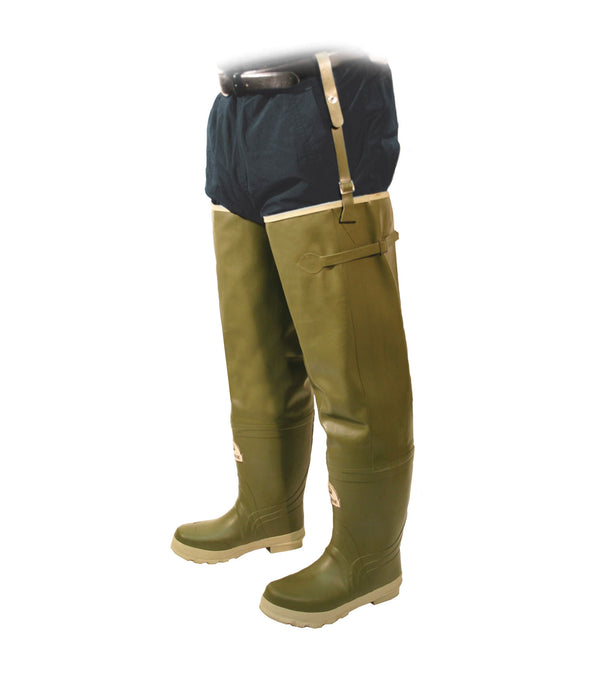 Prairie Hip, Vert | Bottes de pluie cuissardes caoutchouc 33’’ isolées