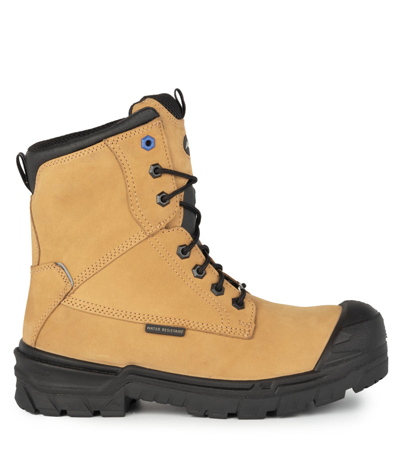 G3M, Tan | Bottes de travail 8" en nubuck | Semelle antidérapante 4Gri