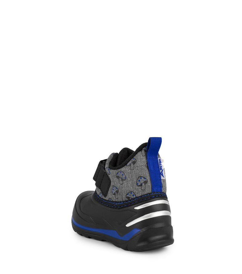 Duckies, Grey & Blue | Mid Season Waterproof Baby Boots