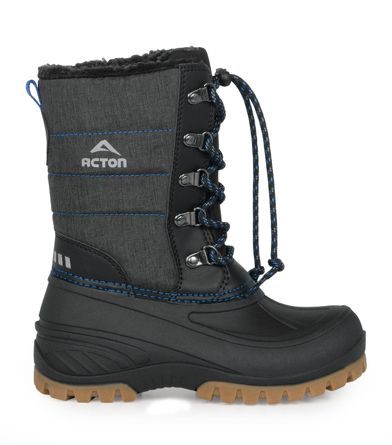 Energy, Noir et Bleu | Bottes d'hiver pour enfants