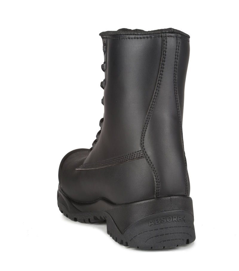 Electric, Black | 8'' Insulated Vegan Work Boots | Microfiber