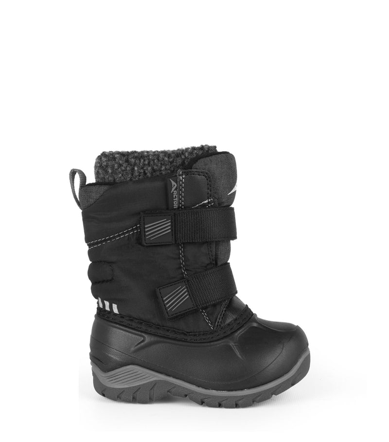 Kiddy, Noir | Bottes d'hiver pour bébés avec feutre amovible