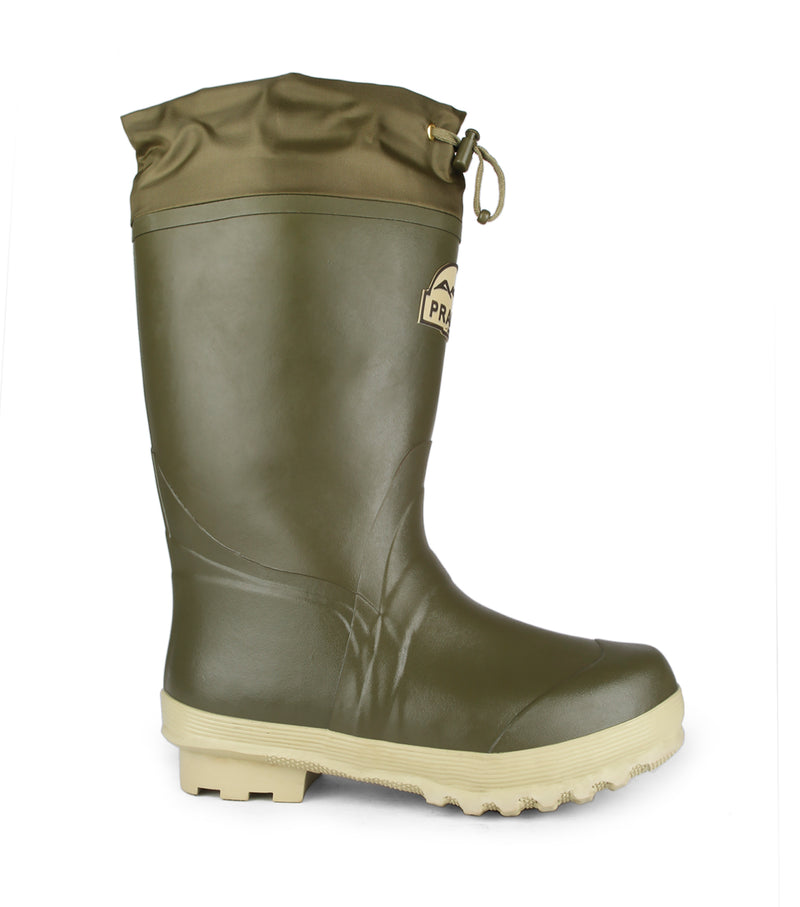 Prairie, Vert | Bottes de pluie 14'' isolées, en caoutchouc naturel