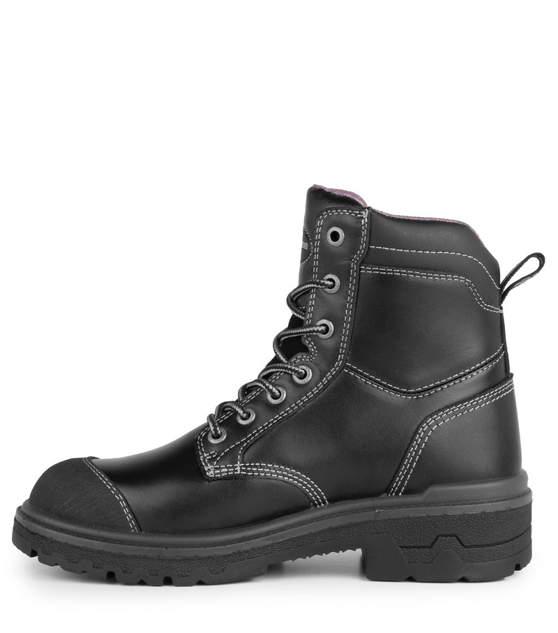 Fierce, Noir | Bottes de travail 8'' en cuir pour femme