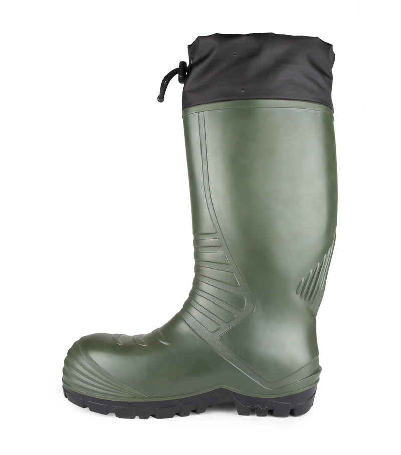 Renegade, Green | Insulated rubber boots with removable felt liner