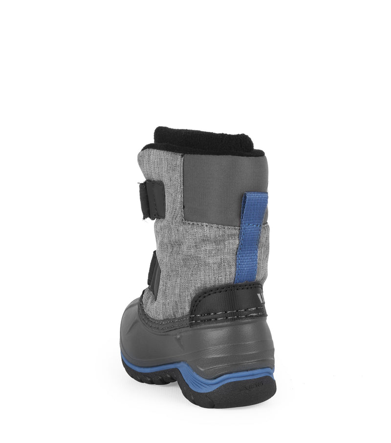 Funky, Grey & Blue | Baby Winter Boots with Removable Felt