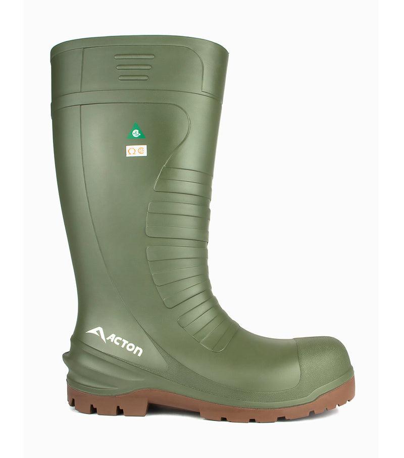 All terrain, Vert | Bottes de travail imperméable 15'' en PU