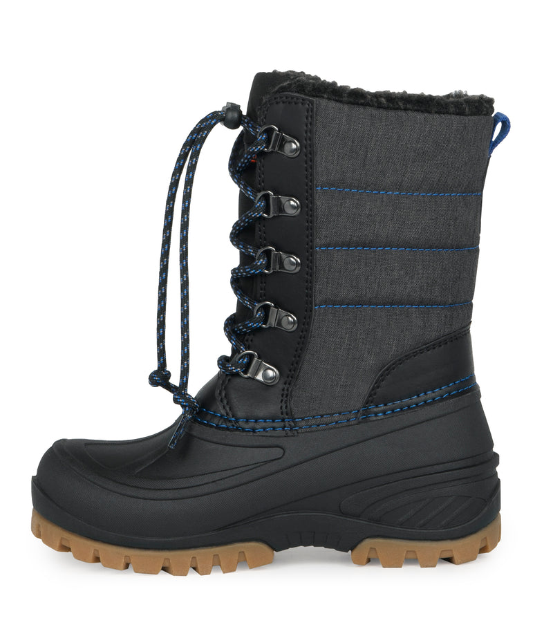 Energy, Noir et Bleu | Bottes d'hiver pour enfants