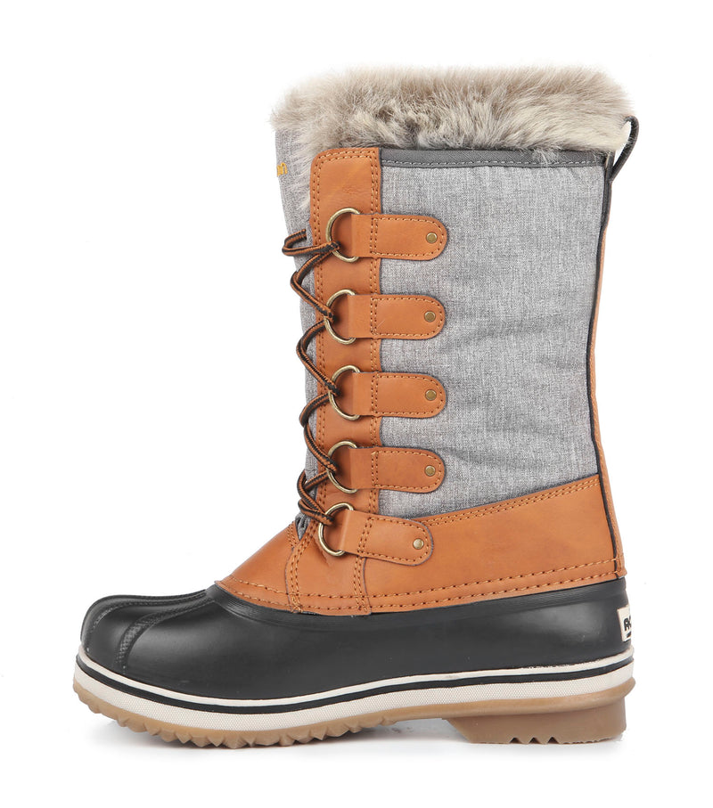 Carolyn, Tan | Bottes d'hiver 12'' pour femme | Feutre amovible