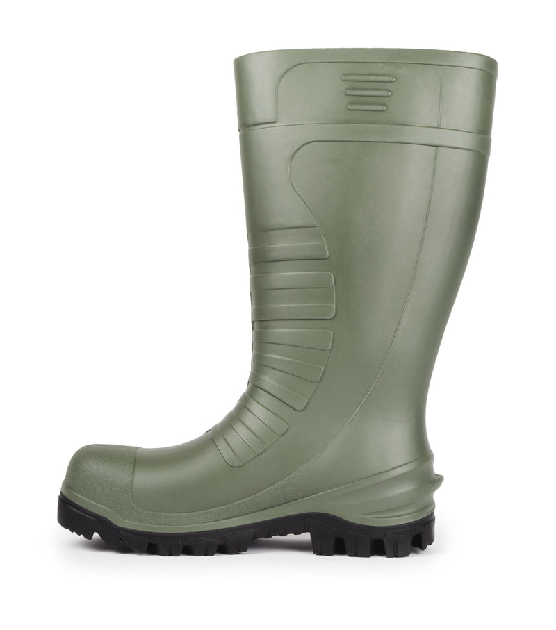 Track 4x4, Vert | Bottes de PU 15'' imperméable avec traction extrême