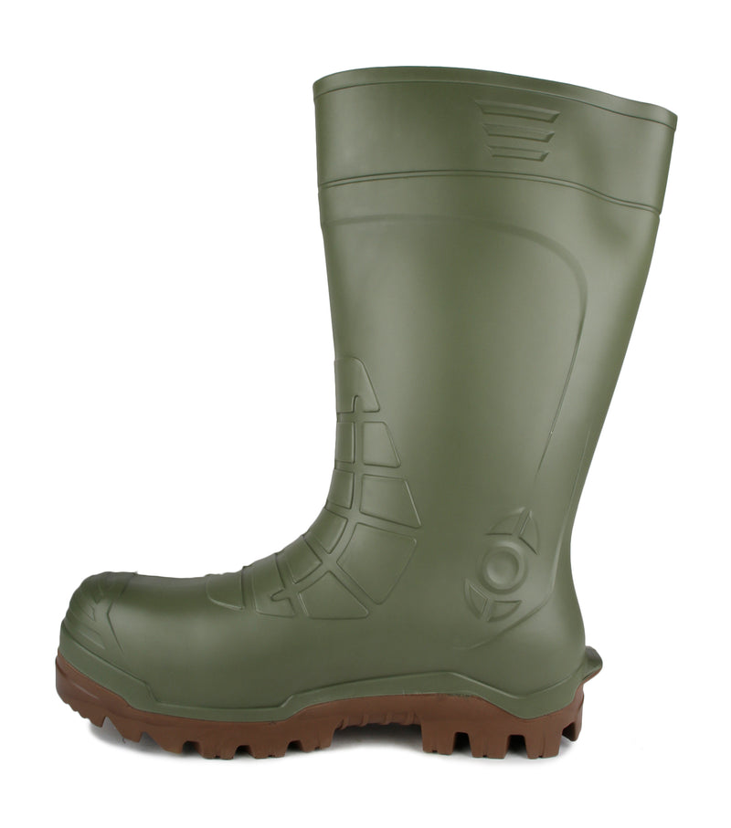 Bering, Vert | Bottes de travail PU 15'' avec protection métatarsienne