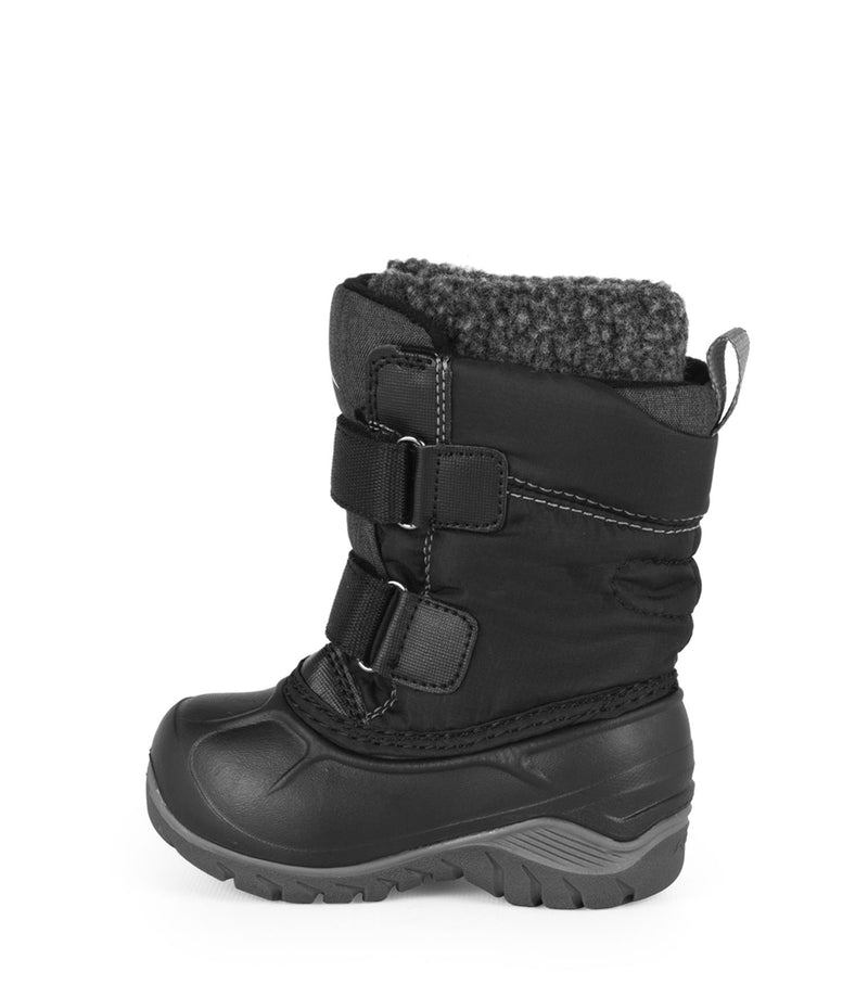 Kiddy, Noir | Bottes d'hiver pour enfants avec feutre amovible