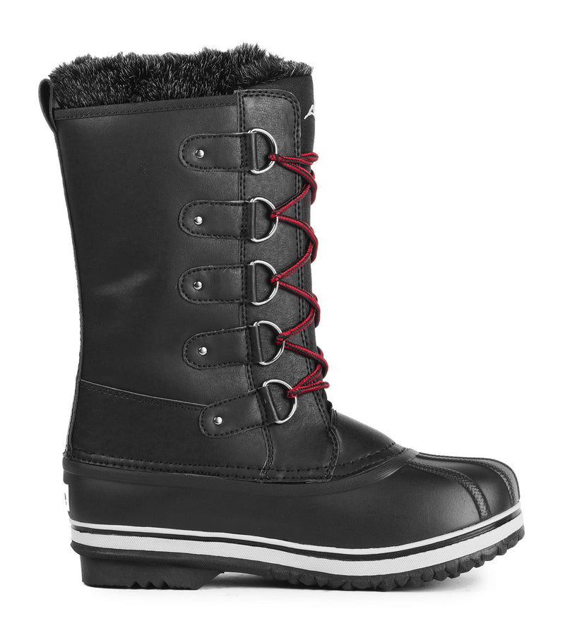 Carolyn, Black | 12'' Women's Winter Boots | Removable Felt