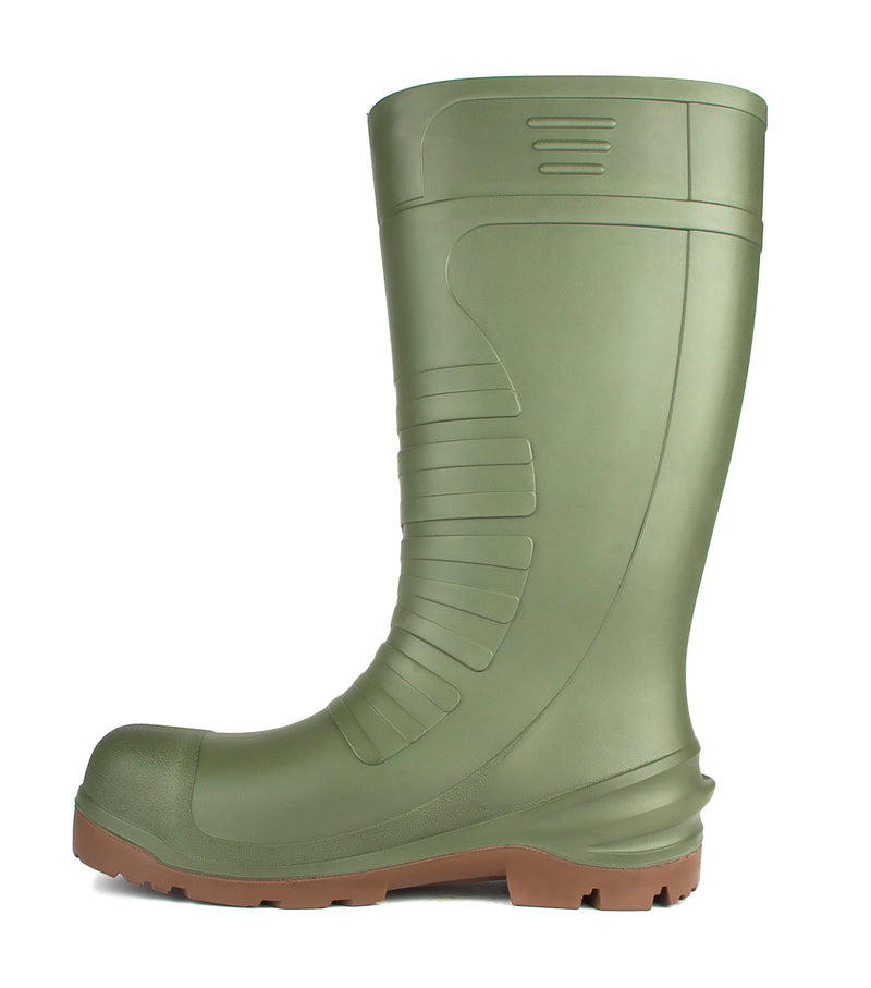 All terrain, Vert | Bottes de travail imperméable 15'' en PU