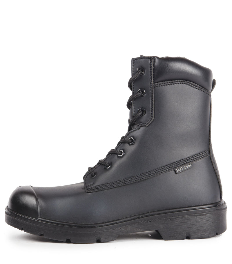 H105, Noir | Bottes de travail 8'' en cuir