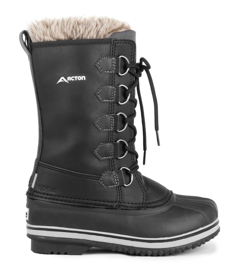 Corinne, Noir | Bottes d'hiver 12'' pour femme | Feutre amovible