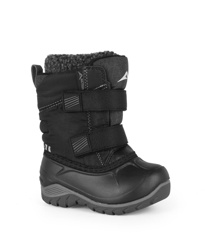 Kiddy, Noir | Bottes d'hiver pour enfants avec feutre amovible