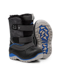 Frosty, Grey  and Blue| Kids Winter Boots with Removable Felt