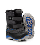 Frosty, Grey  and Blue| Kids Winter Boots with Removable Felt