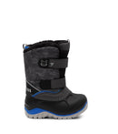 Frosty, Gris et bleu | Bottes d'hiver bébé avec feutre amovible