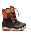 Leo, Noir et Brun | Bottes d'hiver pour enfants avec feutre amovible