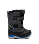 Frosty, Grey  and Blue| Kids Winter Boots with Removable Felt