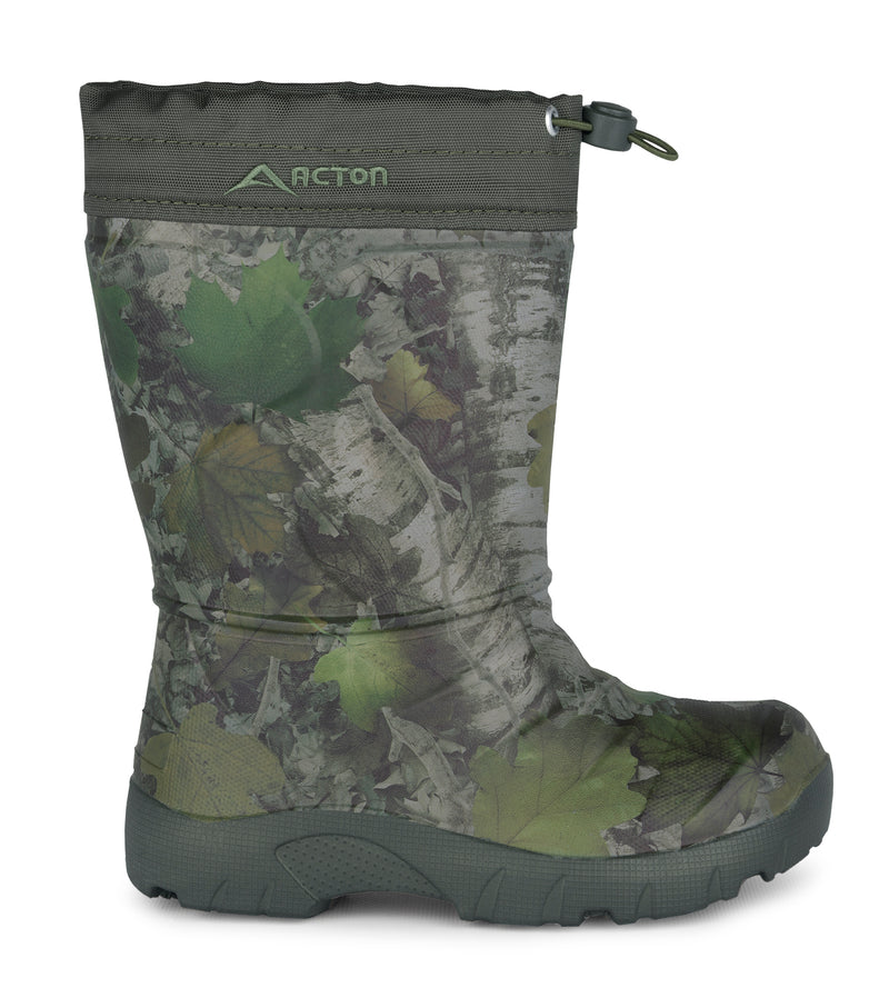 Slushy, Noir | Botte de pluie EVA enfant, doublure amovible isolée