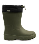 Squishy, Green | EVA Kids Rain Boot, Insulated Removable Liner