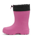 Squishy, Rose | Botte de pluie EVA enfant, doublure amovible isolée