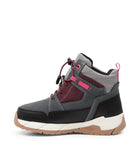 TrailBlazers, Noir et prune | Bottes mi-saison enfant type randonneur