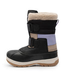 Taffy, Black & Lavender | Kids Winter Boots with Removable Felt