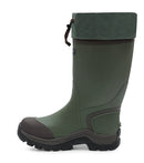 Quest, Vert | Bottes de pluie 14’’ isolée, en caoutchouc naturel