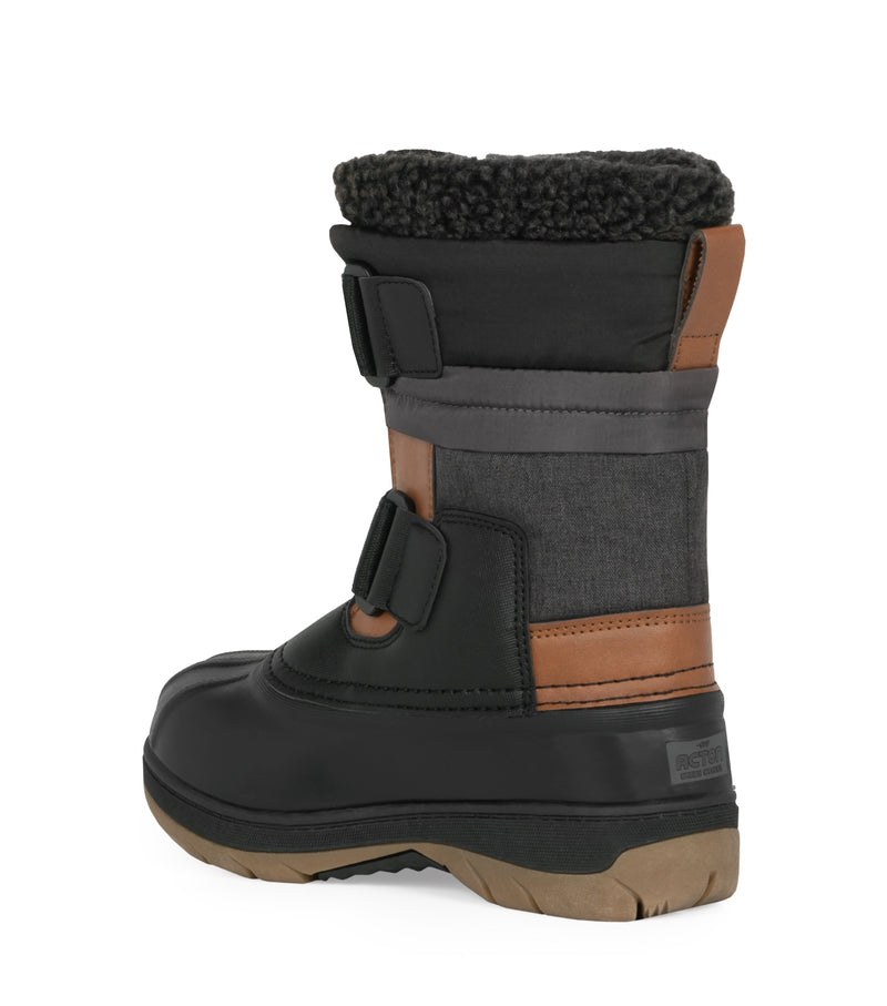 Taffy, Noir  | Bottes d'hiver pour enfants avec feutre amovible