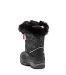 Frosty, Black and Pink | Baby Winter Boots with Removable Felt