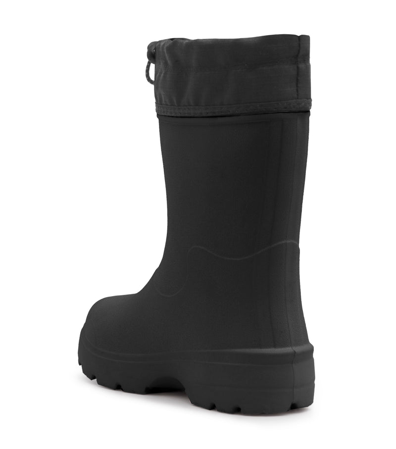 Squishy, Noir | Botte de pluie EVA enfant, doublure amovible isolée