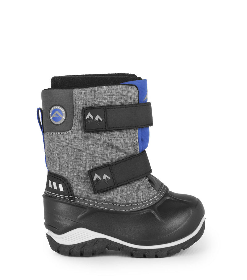 Funky, Gris et bleu | Bottes d'hiver pour enfants avec feutre amovible