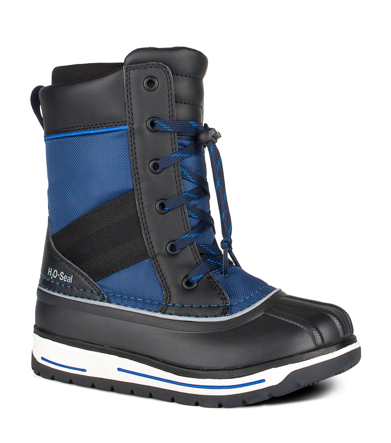 #Web, Bleu & Noir | Bottes d'hiver enfants