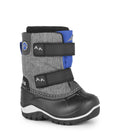 Funky, Grey & Blue | Kids Winter Boots with Removable Felt