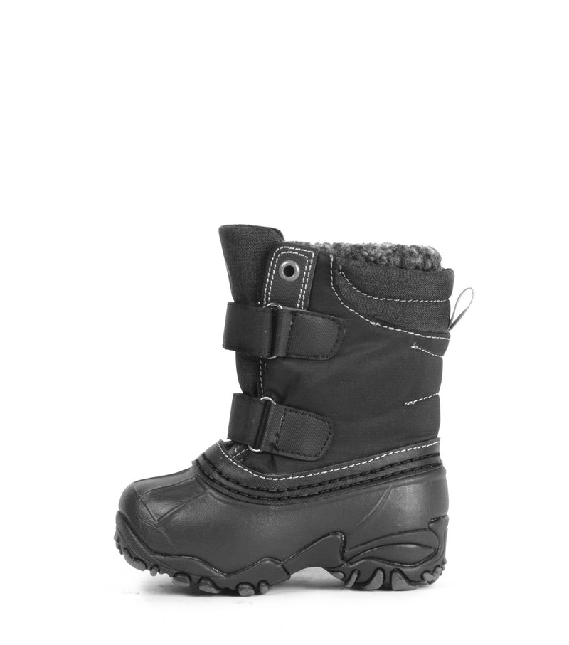 Gotzi, Noir | Bottes d'hiver pour bébés avec feutre amovible.