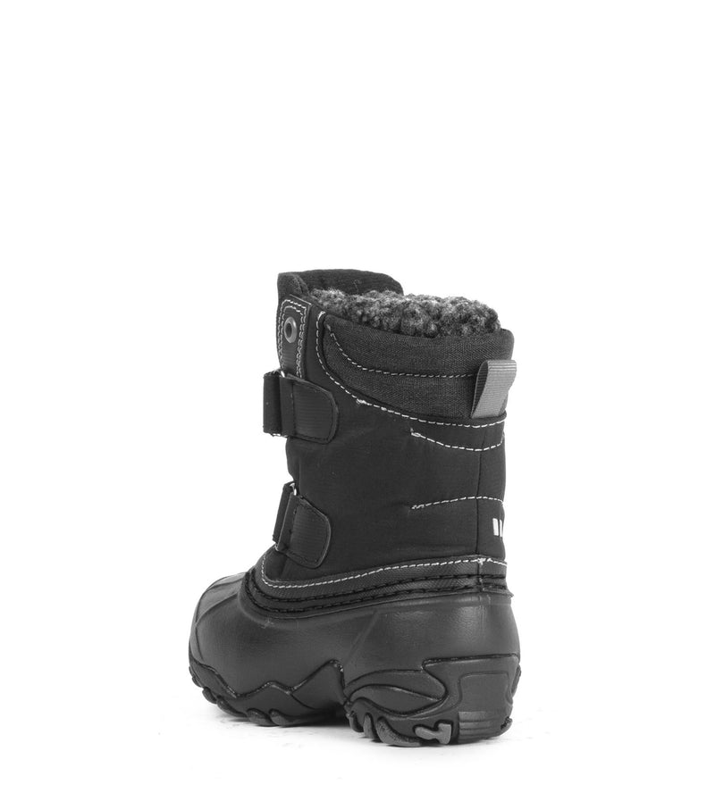 Gotzi, Noir | Bottes d'hiver pour bébés avec feutre amovible.