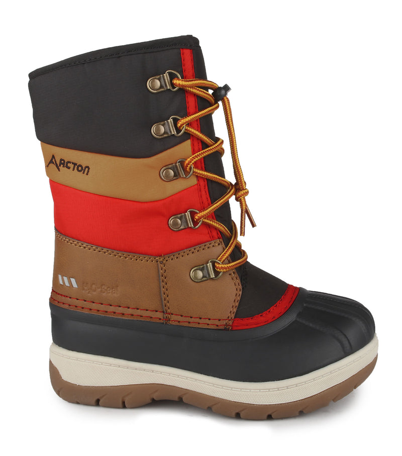 Gummy, Black & Tan | Kids Winter Boots with Removable Felt