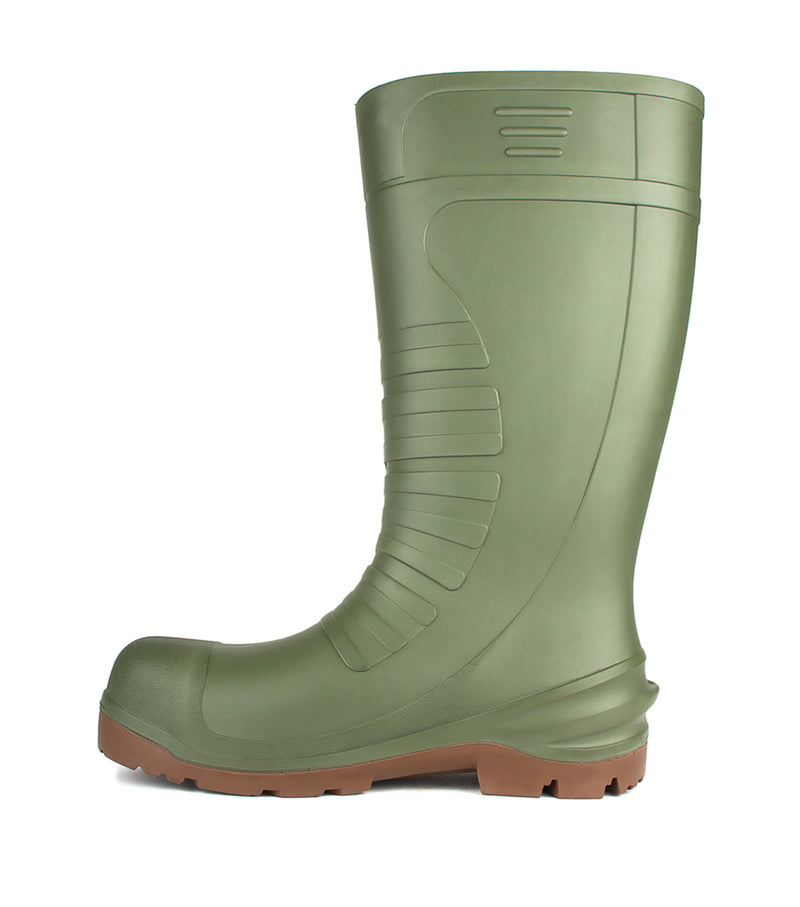 Track II, Vert | Bottes de pluie en PU | Traitement antimicrobien